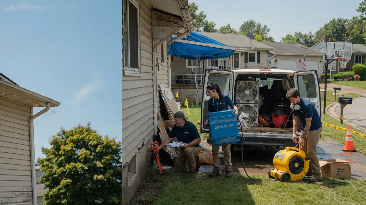 Ceiling Leak Cleanup in Sarahsville, OH near me