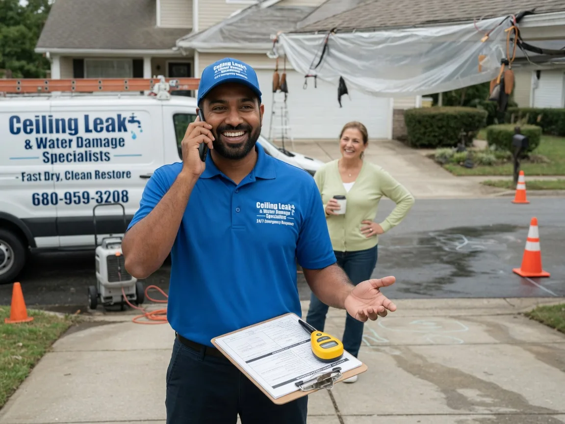 Ceiling Leak Cleanup Sarahsville, OH FAQs